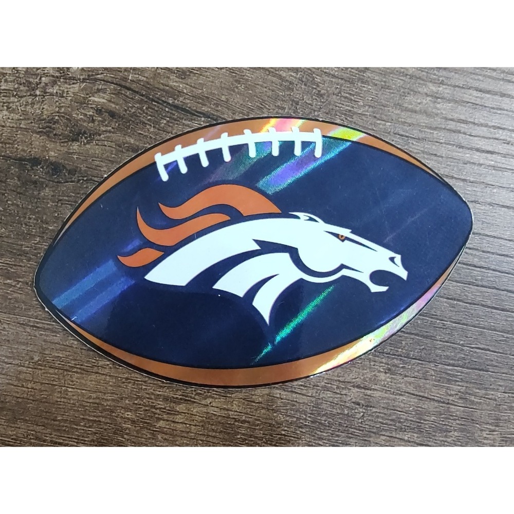 DENVER BRONCOS NFL PRISMATIC VENDING MACHINE STICKER 2009  DENVER FANS